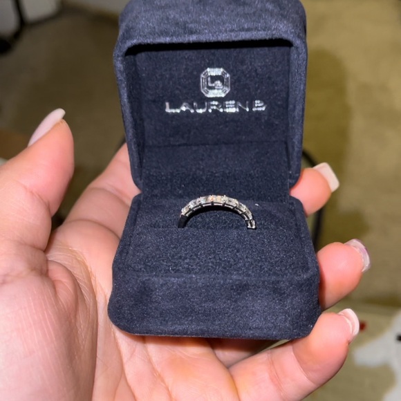 Platinum ring. - Picture 1 of 7